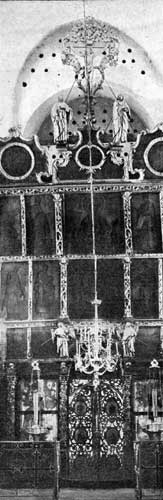 Гдов. Иконостас Димитриевского собора. Фото 1900-х гг.